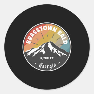 Hiking Brasstown Bald Georgia Ronde Sticker