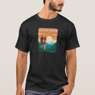 Hiking Couple Forest Great Smoky Mountains Nationa T-shirt