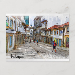 Hiking door Europa — Valenca, Portugal Briefkaart