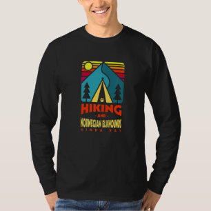 Hiking en Noorse Elkhounds Kinda Day Hiker Noch T-shirt