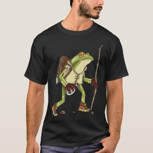 Hiking Frog Animal t T-shirt (Voorkant)