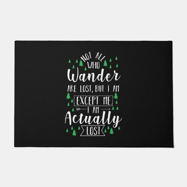 Hiking Funny Gezegde Deurmat (Voorkant)