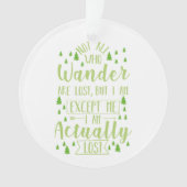 Hiking Funny Gezegde Ornament (voorkant)