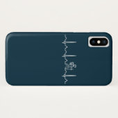 Hiking hartslag Case-Mate iPhone case (Achterkant (horizontaal))