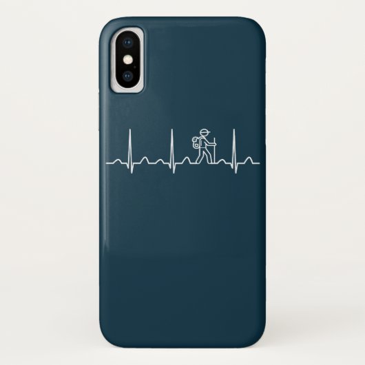 Hiking hartslag Case-Mate iPhone case (Achterkant)