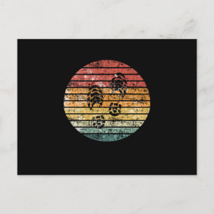 Hiking Hiking Boots Footprint Briefkaart