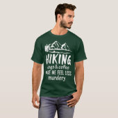 Hiking Honden en koffie maken me minder Murdery T-shirt (Voorkant volledig)
