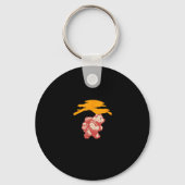 Hiking Is Just Walking With Snacks Funny Bear Hiki Sleutelhanger (Voorkant)