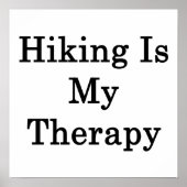 Hiking is mijn therapie poster (Voorkant)