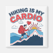Hiking Is My Cardio Magneet (Voorkant)