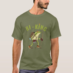 Hiking King Red Eyed Tree Wood Frog Mountains T-shirt