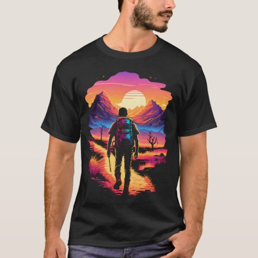 Hiking Landschap T-shirt (Voorkant)