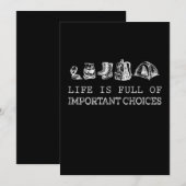 Hiking Lover | Het leven is vol belangrijke keuzes Feestdagenkaart (Voorkant / Achterkant)