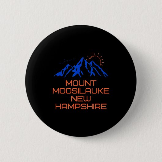 Hiking Mount Moosilauke New Hampshire Mountain Cli Ronde Button 5,7 Cm (Voorkant)