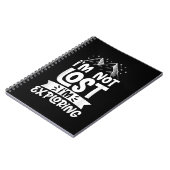 Hiking Mountain Im is niet verloren Im die Camping Notitieboek (Linkerzijde)