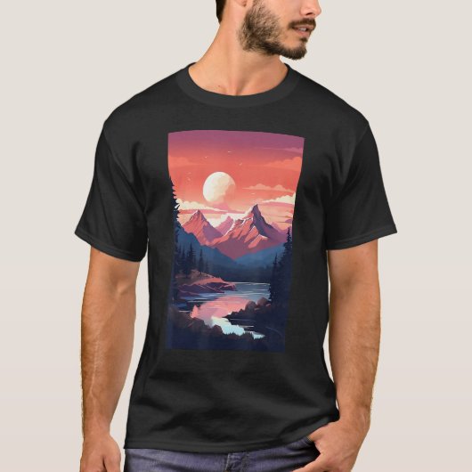 Hiking outdoor mountain t-shirt (Voorkant)