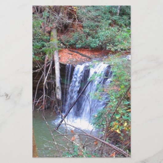 Hiking Trail Waterfall Briefpapier (Voorkant)