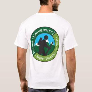 Hiking University - Basic White T-Shirt (Terug)