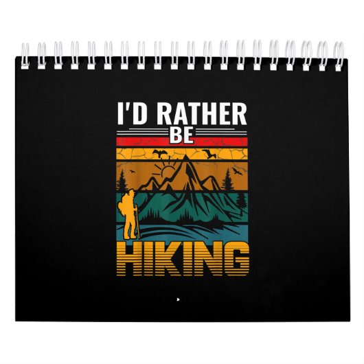 Hiking Vacation Hike Mountain Graphic Kalender (Hoes)