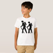 Hikingsymbool T-shirt (Voorkant volledig)