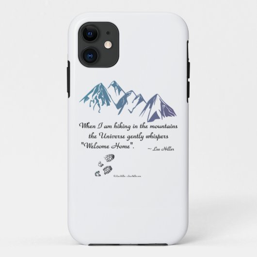 Hikkende bergen Universe whiskers Welkom thuis Case-Mate iPhone Case (Achterkant)