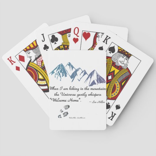 Hikkende bergen Universe whiskers Welkom thuis Speelkaarten (Achterkant)