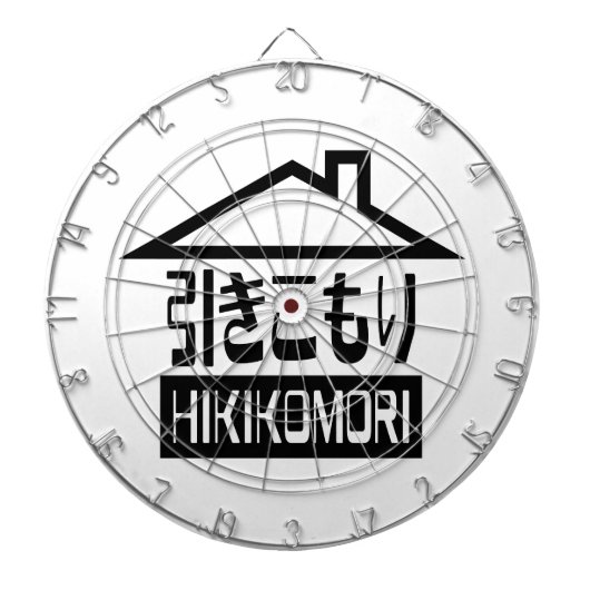 Hikomori 引 こ り Japanse recluse Dartbord (Voorkant)