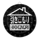 Hikomori 引 こ り Japanse recluse Dartbord (Voorkant)