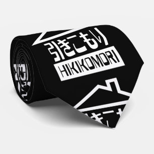 Hikomori 引 こ り Japanse recluse Stropdas