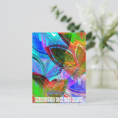 HILANDEZINE NEON LEAF MATRIX BRIEFKAART (Staand voorkant)