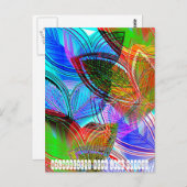 HILANDEZINE NEON LEAF MATRIX BRIEFKAART (Voorkant / Achterkant)