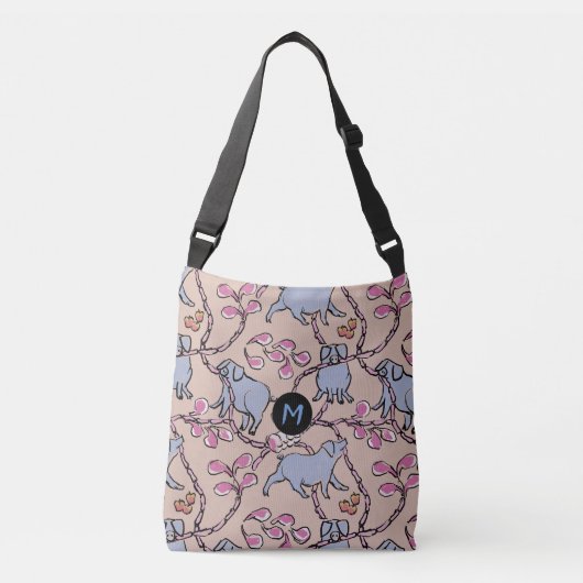 Hilarié motif chinois porc année Monogramme sac (Devant)
