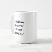 Hilaried Age & Underwear Citation Mug (Devant gauche)