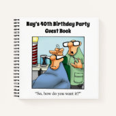 Hilaried fête d'anniversaire Carnet d'invité (Devant)