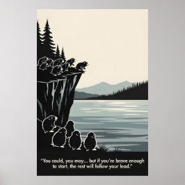 Hilarious Animal Themed Motivational Poster