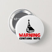 Hilarious atheist ronde button 5,7 cm (Voorkant /achterkant)