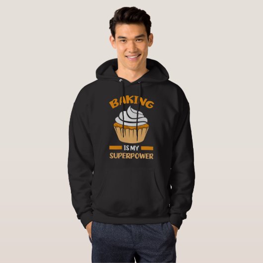 hilarious baking text baker hoodie (Voorkant volledig)