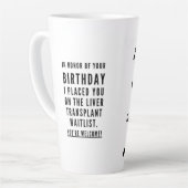 Hilarious beste vriend sarcastisch blije verjaarda latte mok (Linkerhoek)