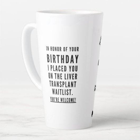 Hilarious beste vriend sarcastisch blije verjaarda latte mok (Linkerhoek)