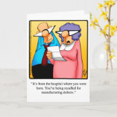 Hilarious Bonne Carte de voeux d'anniversaire (Fleur jaune)