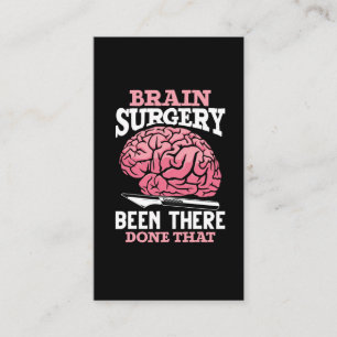 Hilarious Brain Surgery Doctor Gezegde Visitekaartje