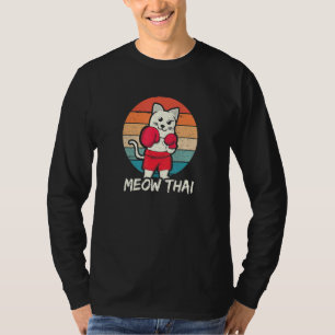 Hilarious cat Meow Thai voor Muay Thai Feline Mart T-shirt