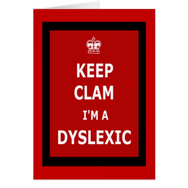 Hilarious dyslexic (Voorkant)