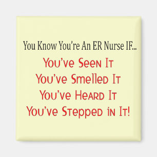 Hilarious ER Nurse Gifts Magneet