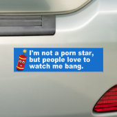 Hilarious Fireworks Quote Bumpersticker (Op auto)