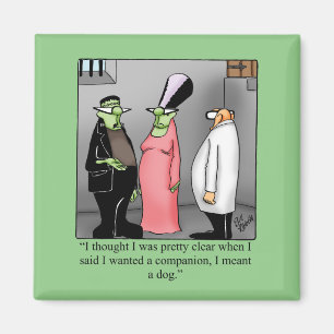 Hilarious Frankenstein Carré Magnet