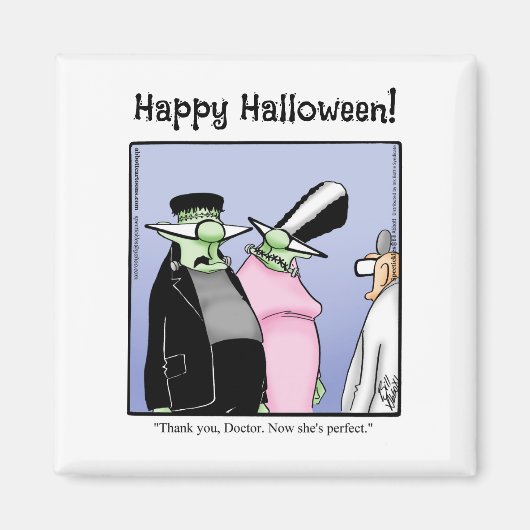 Hilarious Frankenstein Monster Humor Magnet Magneet (Voorkant)