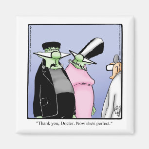 Hilarious Frankenstein Monster Magnet Humour