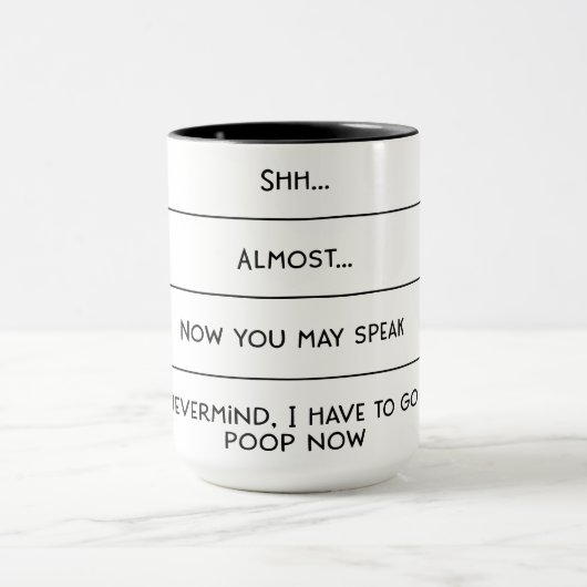Hilarious Funny Café Symptômes Mug (Centre)