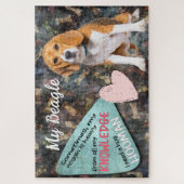 Hilarious gedachte uit je Beagle Legpuzzel (Verticaal)